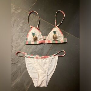 Kenzie Size Small Bikini with Sequined Pineapples 🍍